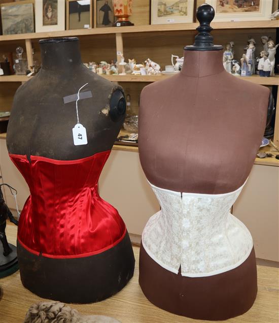 Two Tailors dummies and corsets